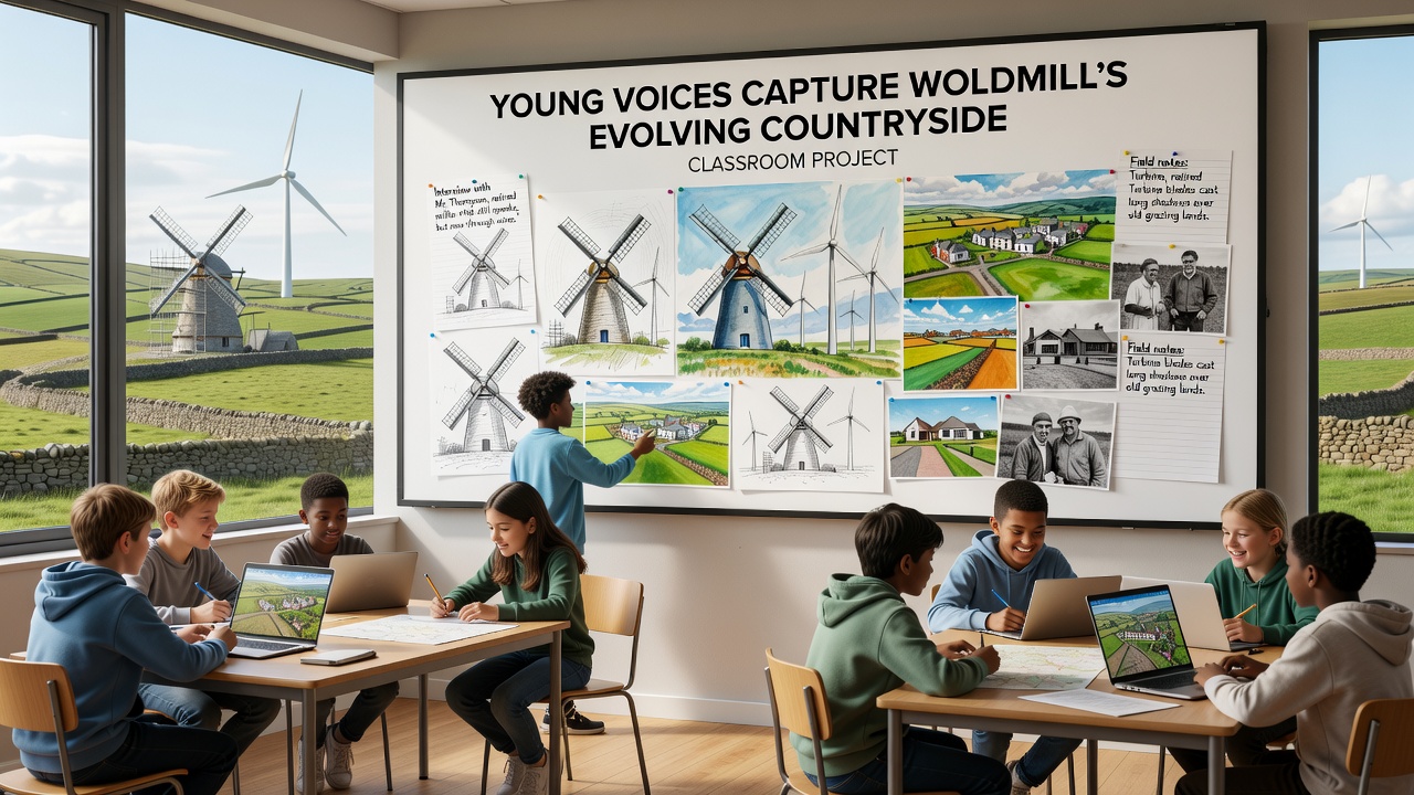 Young Voices Capture Woldmill's Evolving Countryside in Classroom Project